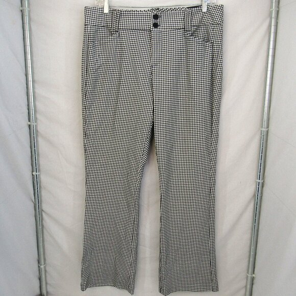 Studio Pants - Studio By Torrid Luxe Ponte Women's Trouser Bootcut Houndstooth Size 18T NWT